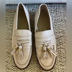 Stuart Weitzman Light Pink Tassel Loafer
